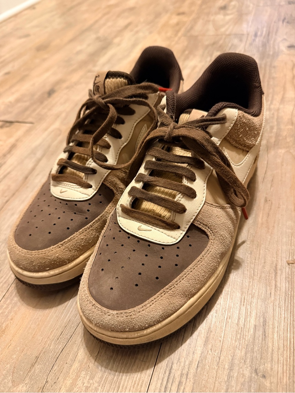 Nike Men's Casual Suede Sneakers - Brown/Cream